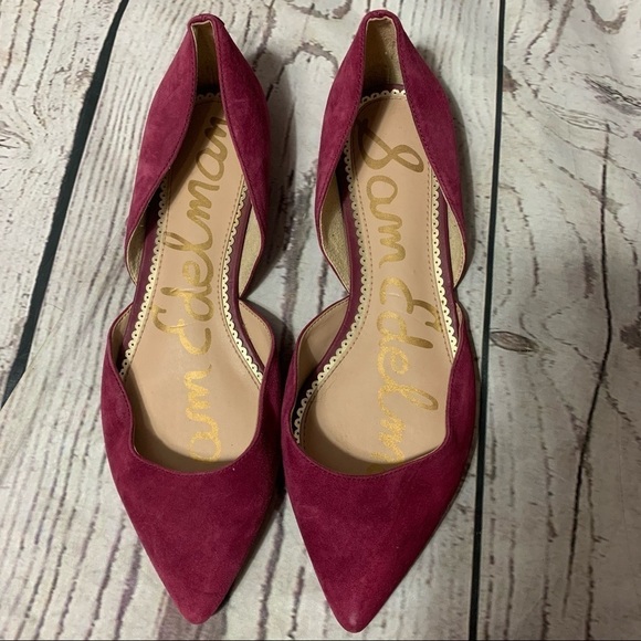 Sam Edelman Suede Rodney Ballet Flats 7 1/2 W - Picture 2 of 7